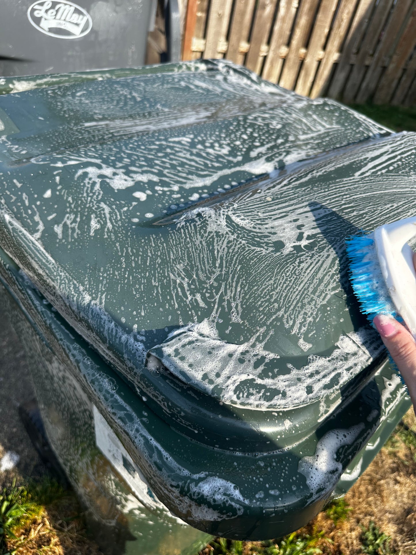 Pressure Washing Trash/Recycling