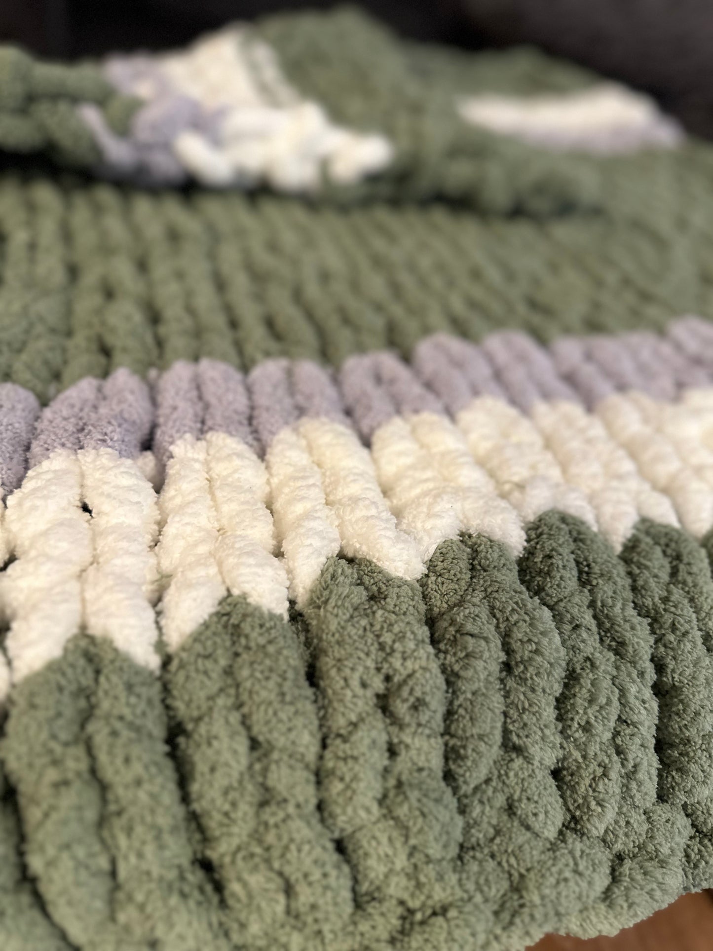 Hand Knitted Chunky Blankets