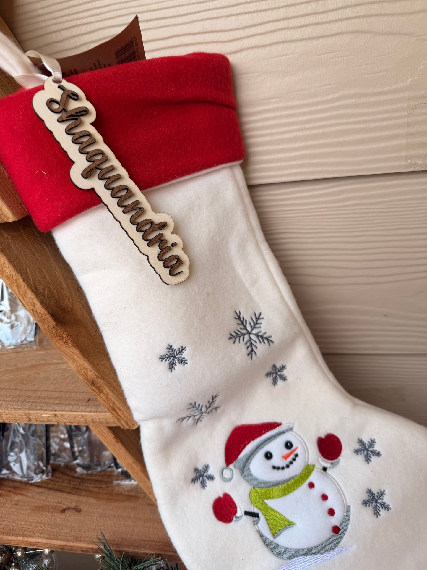 Laser Cut Stocking Tags