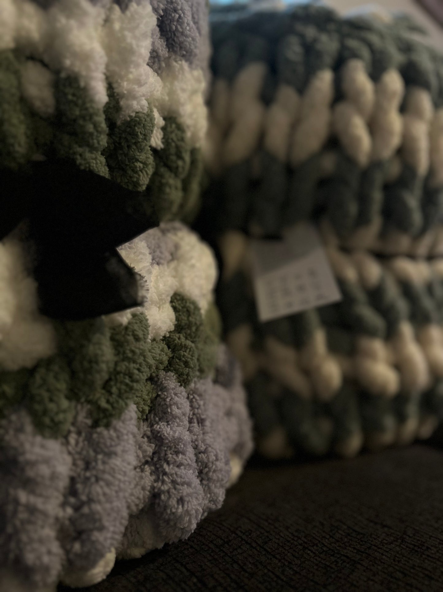 Hand Knitted Chunky Blankets