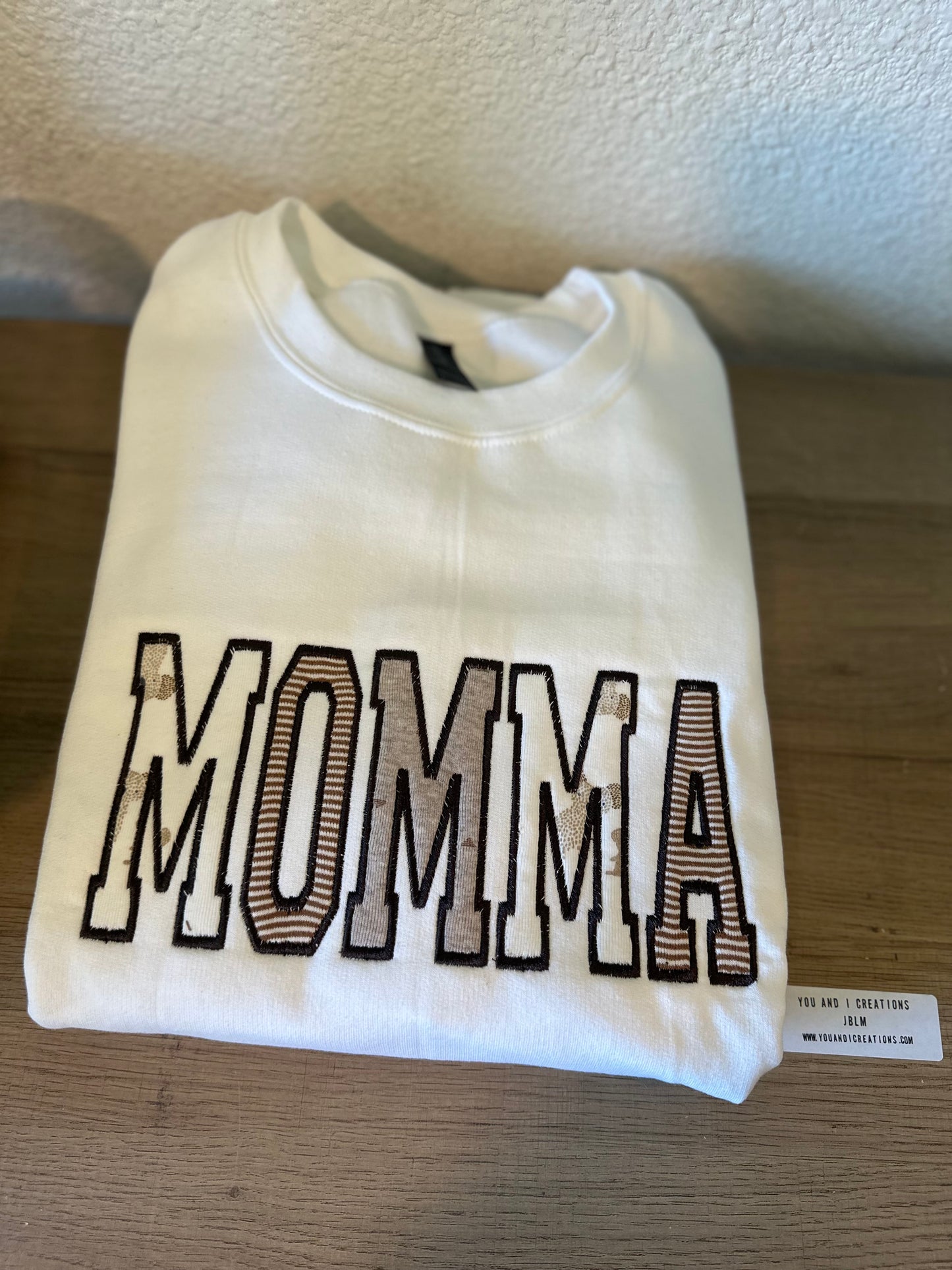 Custom embroidery appliqué crewnecks