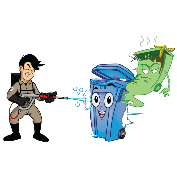 Pressure Washing Trash/Recycling