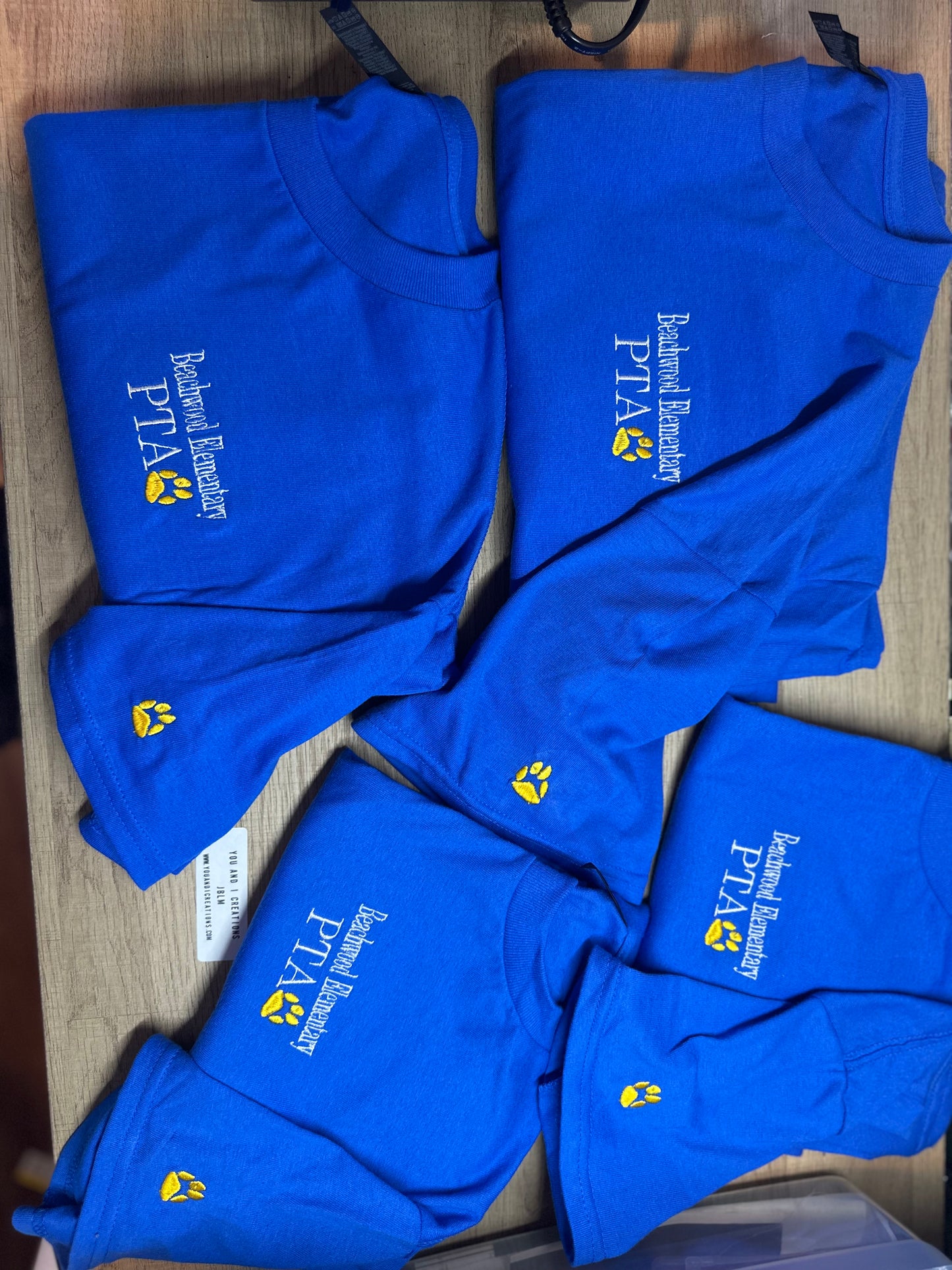 Logo Tshirt Embroidery 2-$30