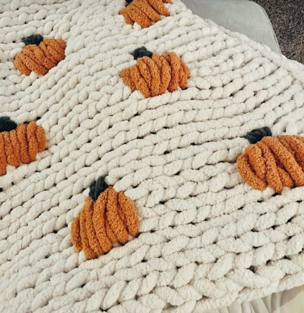Hand Knitted Chunky Blankets