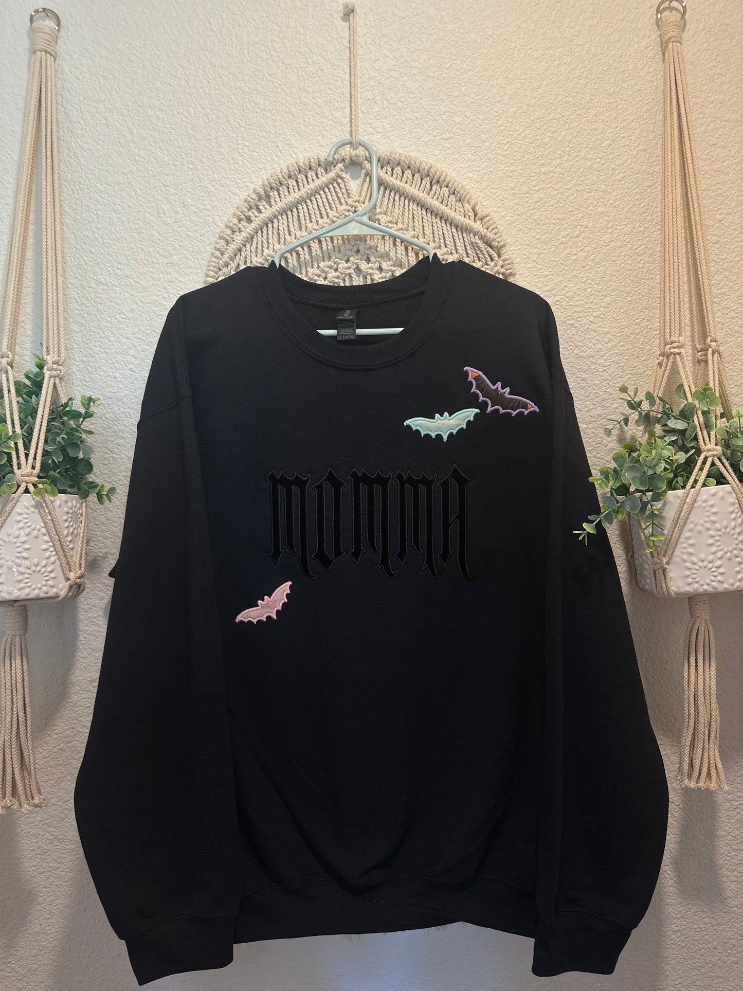 Custom velvet appliqué