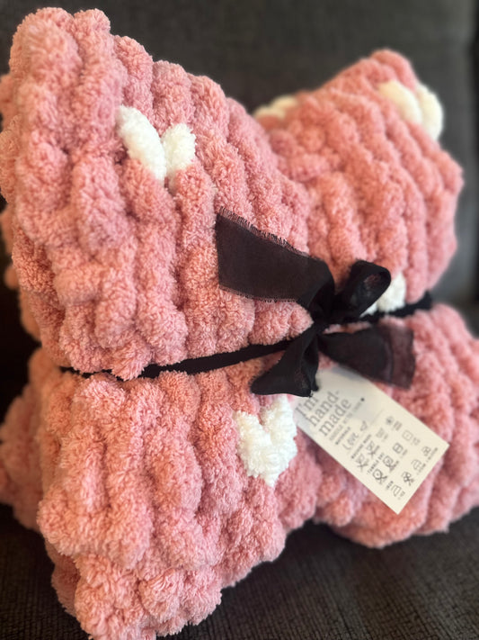 Hand Knitted Chunky Blankets