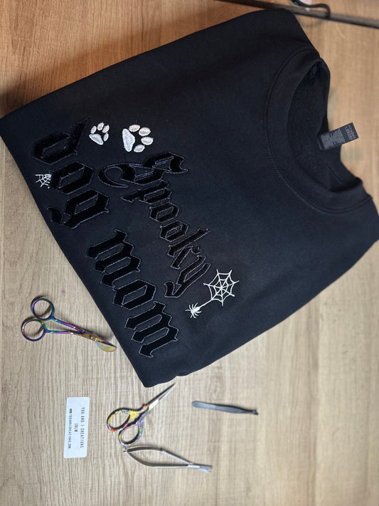 Custom velvet appliqué