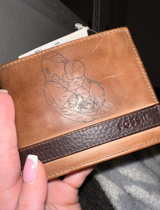 Custom Laser Engraved Wallet